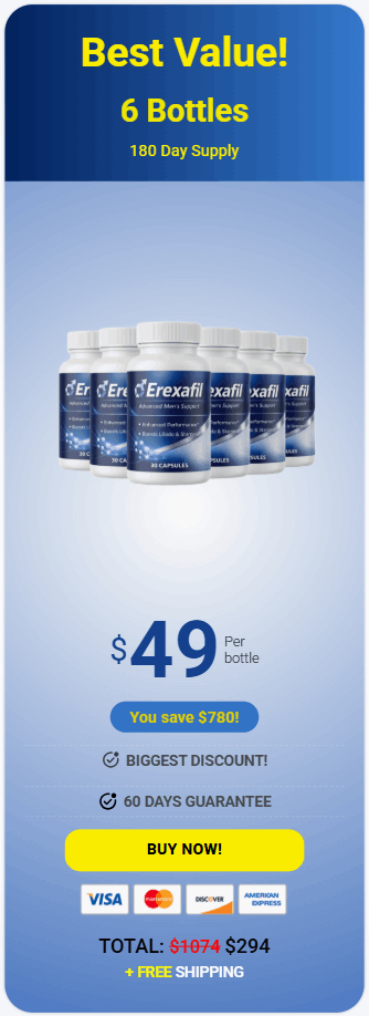 Buy Erexafil 6 Bottle